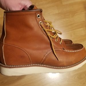 Red Wing Shoes Moc Toe Boots 875 Oro Legacy